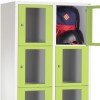 CLASSIC Locker with transparent doors (8 wide compartments)